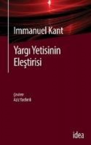 Kniha Yargi Yetisinin Elestirisi Immanuel Kant