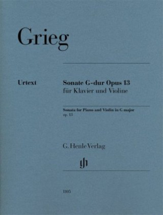Kniha Violin Sonata G major op. 13 Edvard Grieg