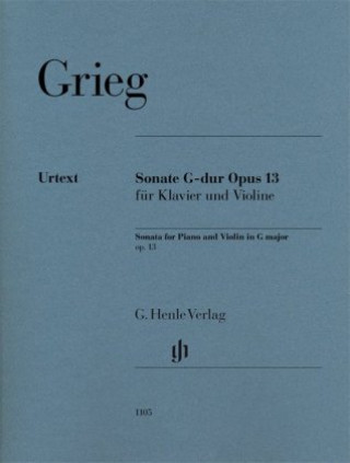 Book Violin Sonata G major op. 13 Edvard Grieg