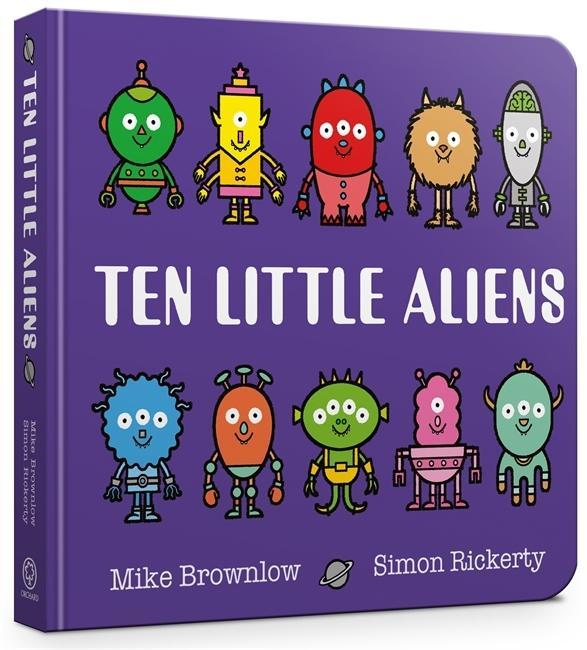 Book Ten Little Aliens Board Book Mike Brownlow