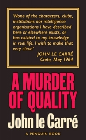 Book Murder of Quality John le Carre