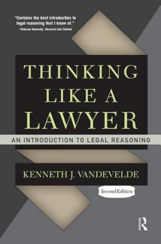 Książka Thinking Like a Lawyer KENNETH VANDEVELDE