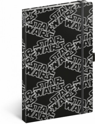 Carte Notes Star Wars Black linkovaný 