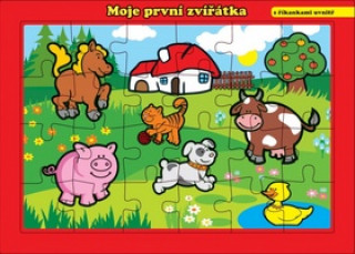 Game/Toy Puzzle deskové Moje první zvířátka farma 24 dílků 