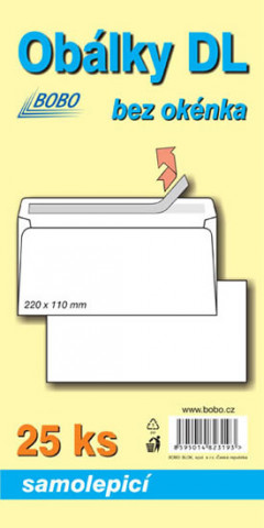 Papírenské zboží Obálky DL samolepicí (bal. 25ks) 