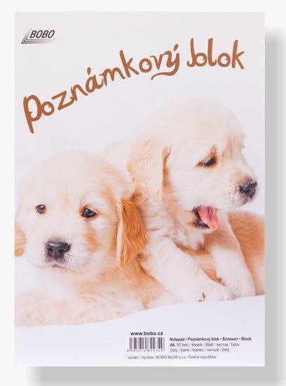 Artykuły papiernicze Poznámkový blok ZVÍŘATA A5, čistý, 50 listů 