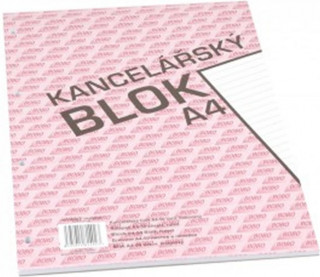 Papírenské zboží Kancelářský blok A4, linka, 50 listů 