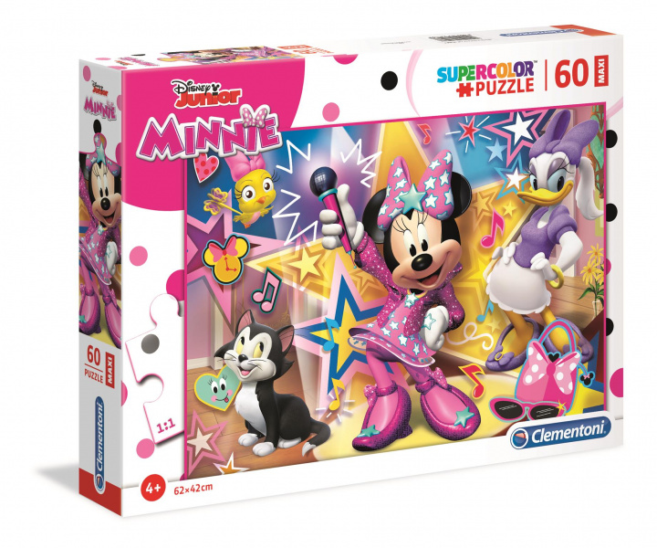 Játék Puzzle 60 Maxi SuperColor  Minnie Happy Helpers 