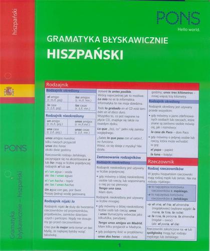 Kniha Gramatyka błyskawicznie Hiszpański 