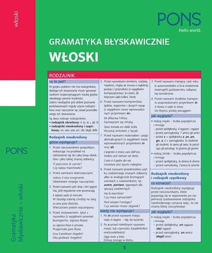 Könyv Gramatyka błyskawicznie Włoski 