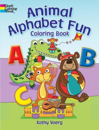 Książka Animal Alphabet Fun Coloring Book Kathy Voerg