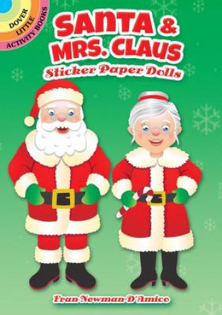 Książka Santa & Mrs. Claus Sticker Paper Dolls Fran Newman-D'Amico