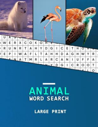 Carte Animal Word Search Large Print Dementia Activity Studio