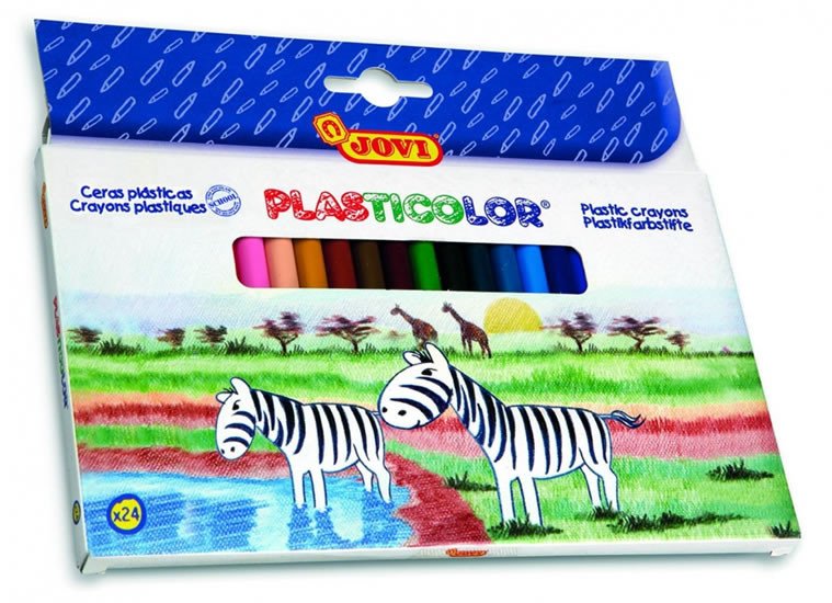 Artykuły papiernicze JOVI plasticolor kulaté 24 ks 