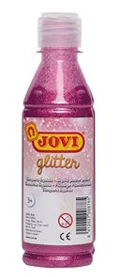 Articole de papetărie JOVI temperová barva glittrová 250 ml v lahvi růžová 