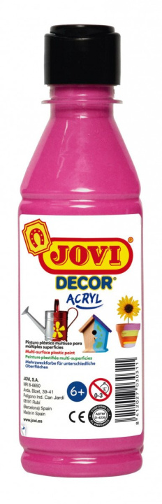 Papírenské zboží JOVI Decor akrylová barva - růžová 250 ml 