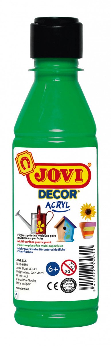 Papírenské zboží JOVI Decor akrylová barva - zelená 250 ml 