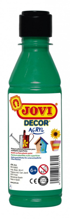 Papierenský tovar JOVI Decor akrylová barva - tmavě zelená 250 ml 