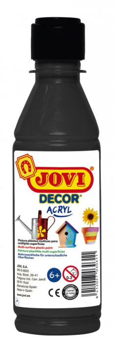 Papierenský tovar JOVI Decor akrylová barva - černá 250 ml 