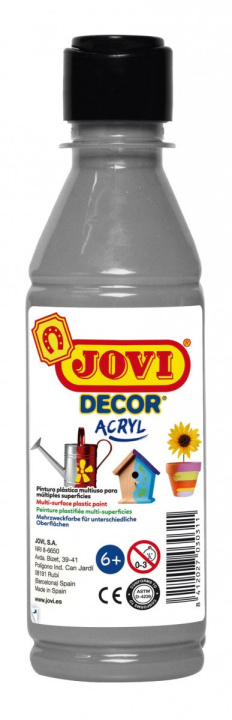 Papírszerek JOVI Decor akrylová barva - stříbrná 250 ml 