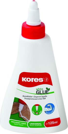 Papírenské zboží Kores White glue 125 ml 