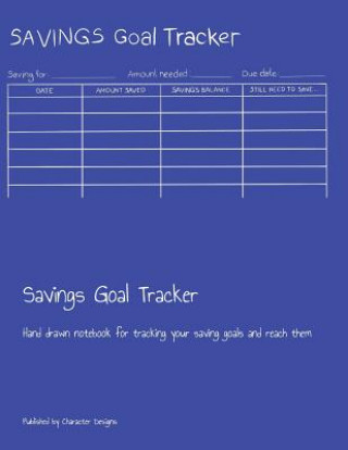 Buch Savings Goal Tracker: Hand drawn notebook for tracking your saving goals and reach them Character Designs