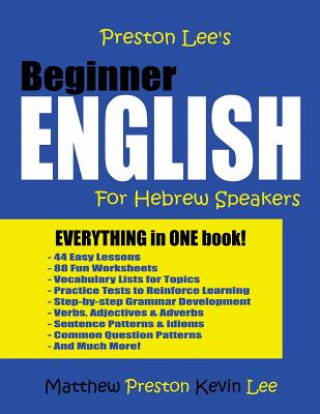 Kniha Preston Lee's Beginner English For Hebrew Speakers Kevin Lee