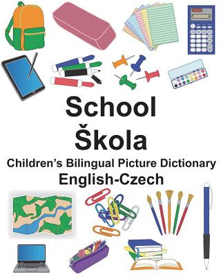 Libro English-Czech School/Skola Children's Bilingual Picture Dictionary Richard Carlson Jr