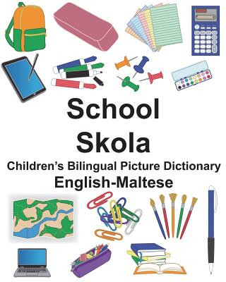 Kniha English-Maltese School/Skola Children's Bilingual Picture Dictionary Richard Carlson Jr