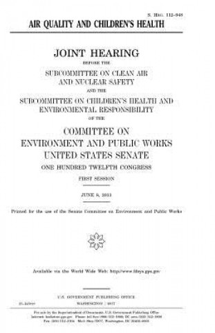 Könyv Air quality and children's health United States Congress