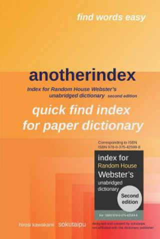 Buch anotherindex: Index for Random House Webster's unabridged dictionary second edition H Kawakami