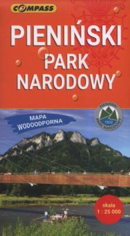 Kniha Pieniński Park Narodowy  Mapa wodoodporna 1:25000 