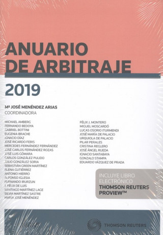 Kniha ANUARIO DE ARBITRAJE 2019 (DÚO) M.JOSE MENENDEZ ARIAS