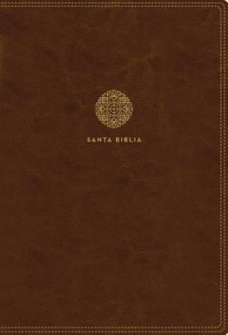 Könyv Rvr60 Santa Biblia Letra Supergigante, Leathersoft, Café Con Índice Y Cierre Rvr 1960- Reina Valera 1960
