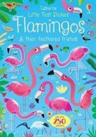 Carte Little First Stickers Flamingos KIRSTEEN ROBSON