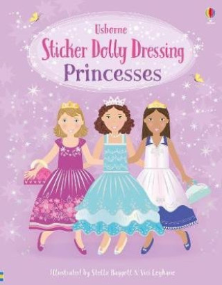 Книга Sticker Dolly Dressing Princesses Fiona Watt