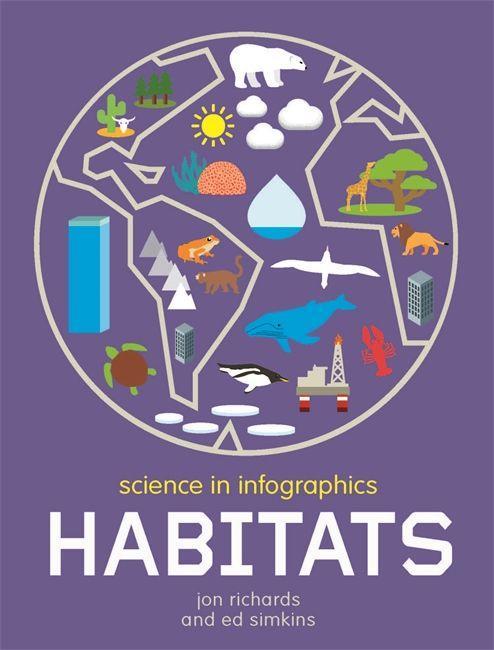 Książka Science in Infographics: Habitats RICHARDS  JON