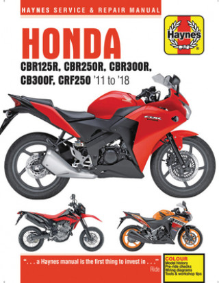 Kniha Honda CBR125R, CBR250R, CBR300R, CB300F & CRF250 (11-18) 