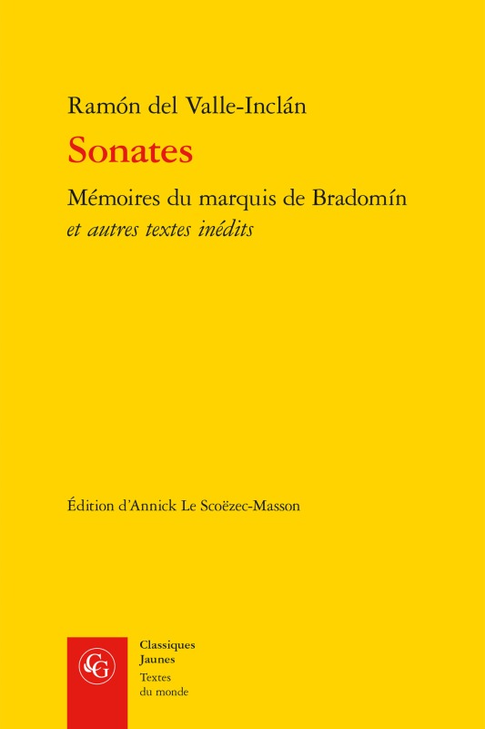 Βιβλίο Sonates: Memoires Du Marquis de Bradomin Et Autres Textes Inedits Ramon Del Valle-Inclan