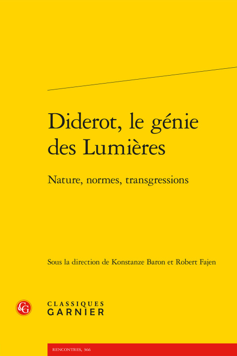 Книга Diderot, Le Genie Des Lumieres: Nature, Normes, Transgressions Konstanze Baron