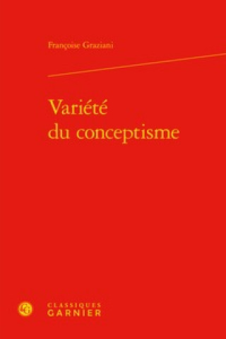 Carte Variete Du Conceptisme Francoise Graziani