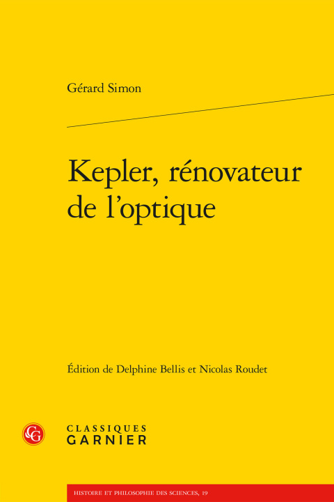 Libro Kepler, Renovateur de l'Optique Edouard Mehl