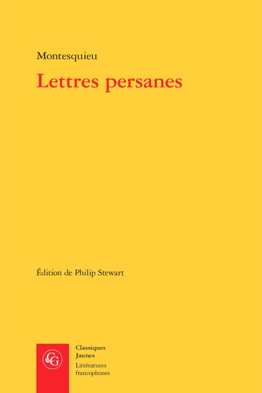 Kniha Lettres Persanes Montesquieu