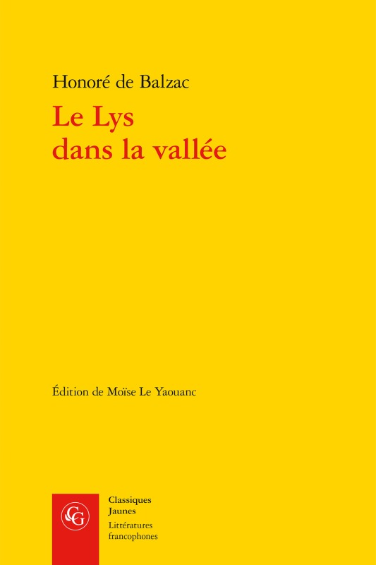 Carte Le Lys Dans La Vallee Honore de Balzac
