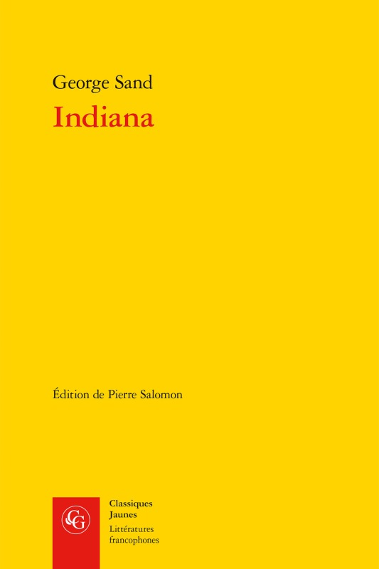 Book Indiana George Sand