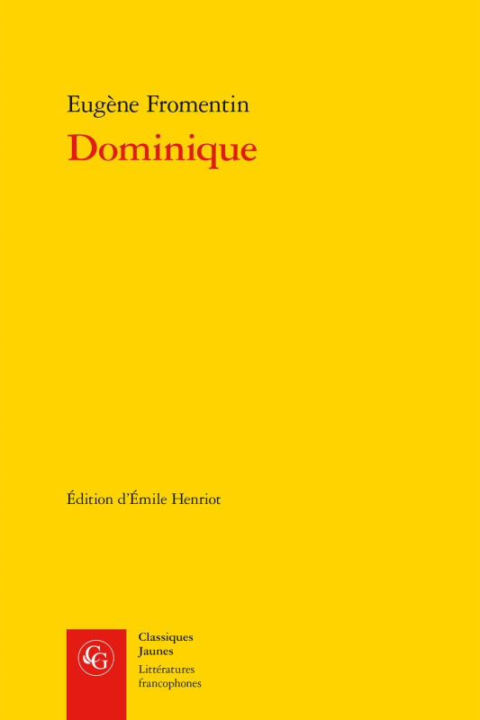 Book Dominique Eugene Fromentin