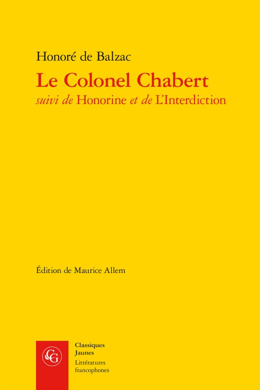 Kniha Le Colonel Chabert Honore de Balzac