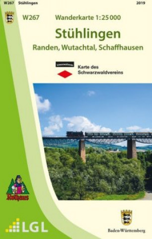 Tiskovina Stühlingen 1:25 000 Landesamt für Geoinformation und Landentwicklung Baden-Württemberg