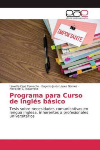 Livro Programa para Curso de Ingles basico Lisvette Cruz Camacho