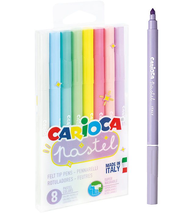 Papírenské zboží CARIOCA pastelové fixy 8 ks 